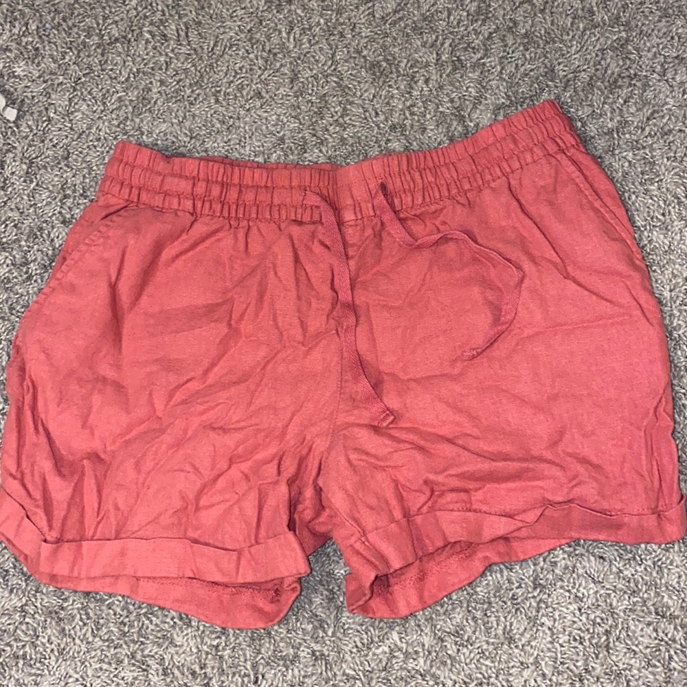 pink boho shorts